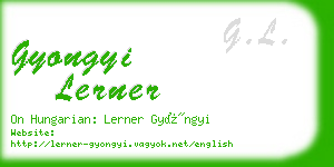 gyongyi lerner business card